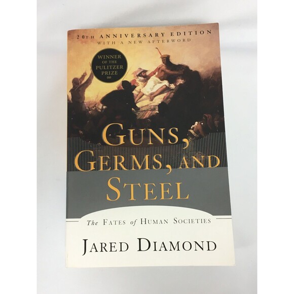 Guns Germs And Steel Book Jared Diamond The Fates of Human Societies - Picture 1 of 5